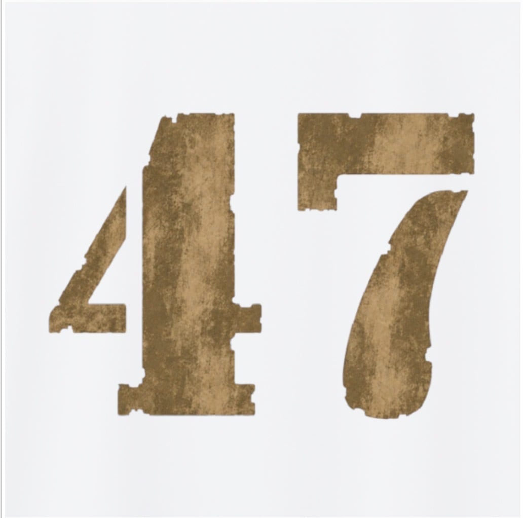 BMS-47 ROAD FORGED TEE / 「47」/白