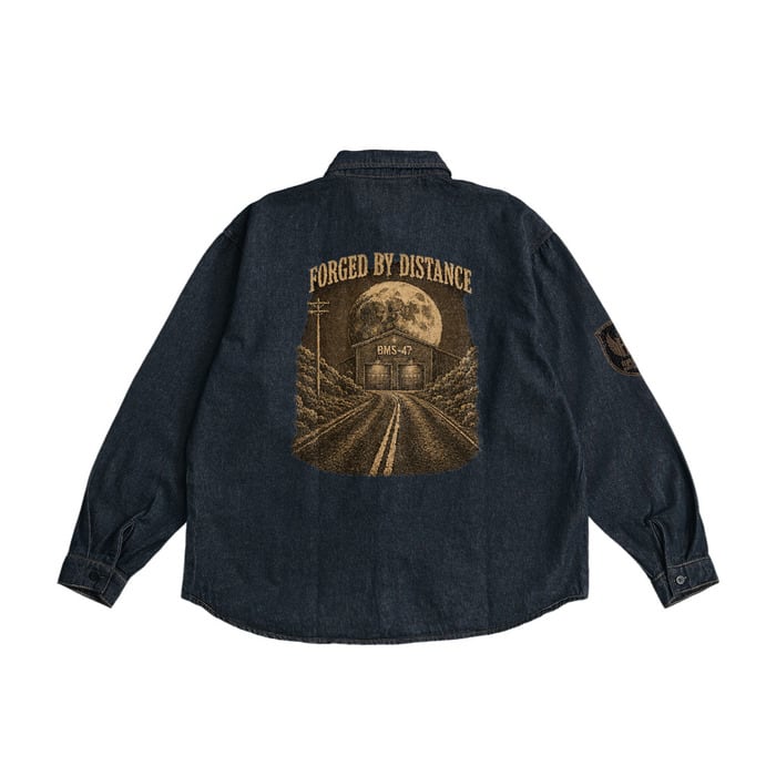 BMS-47 HIGH LINE ROAD HOME GARAGE DENIM SHIRT