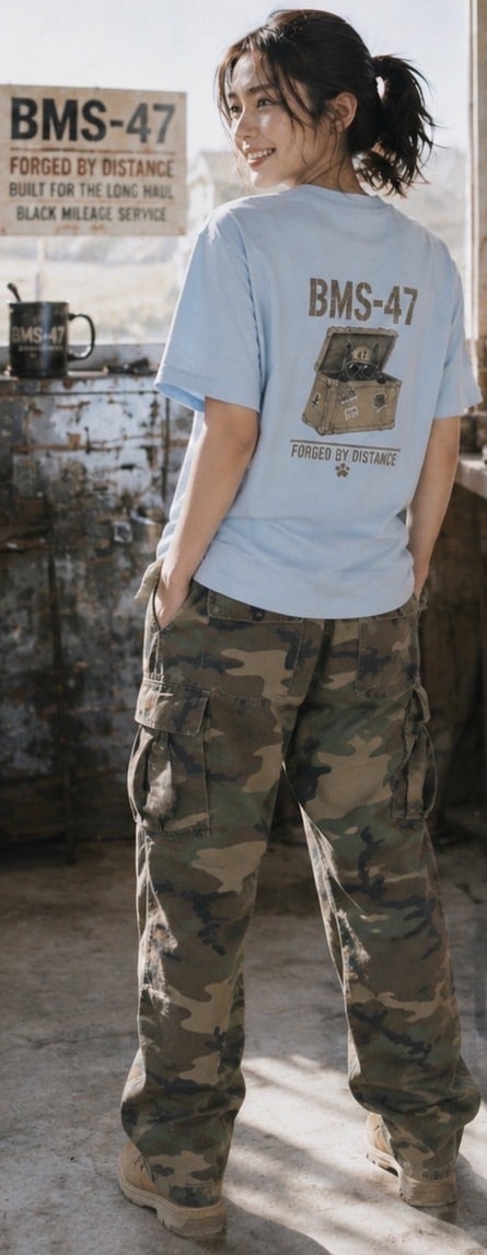 HANGAR CAT TEE / 水色