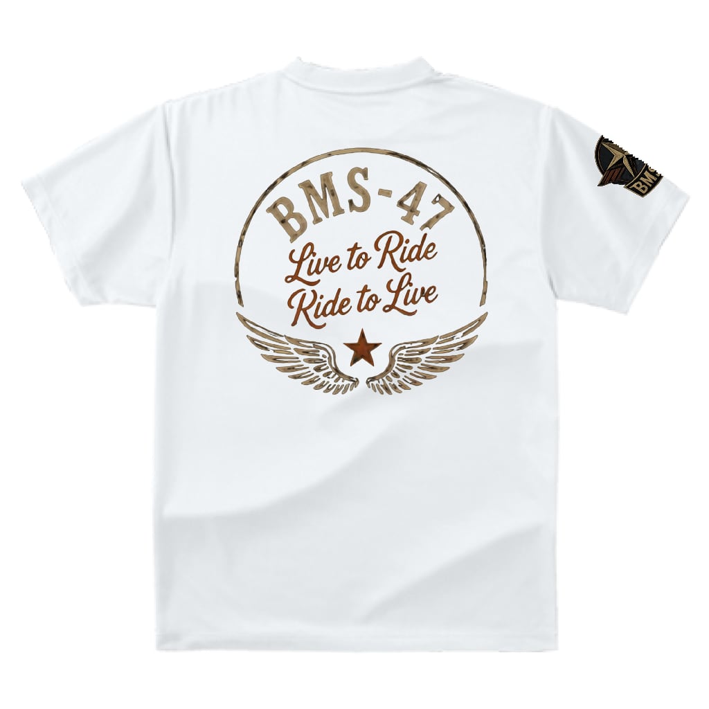 BMS-47 Live to Ride TEE／白