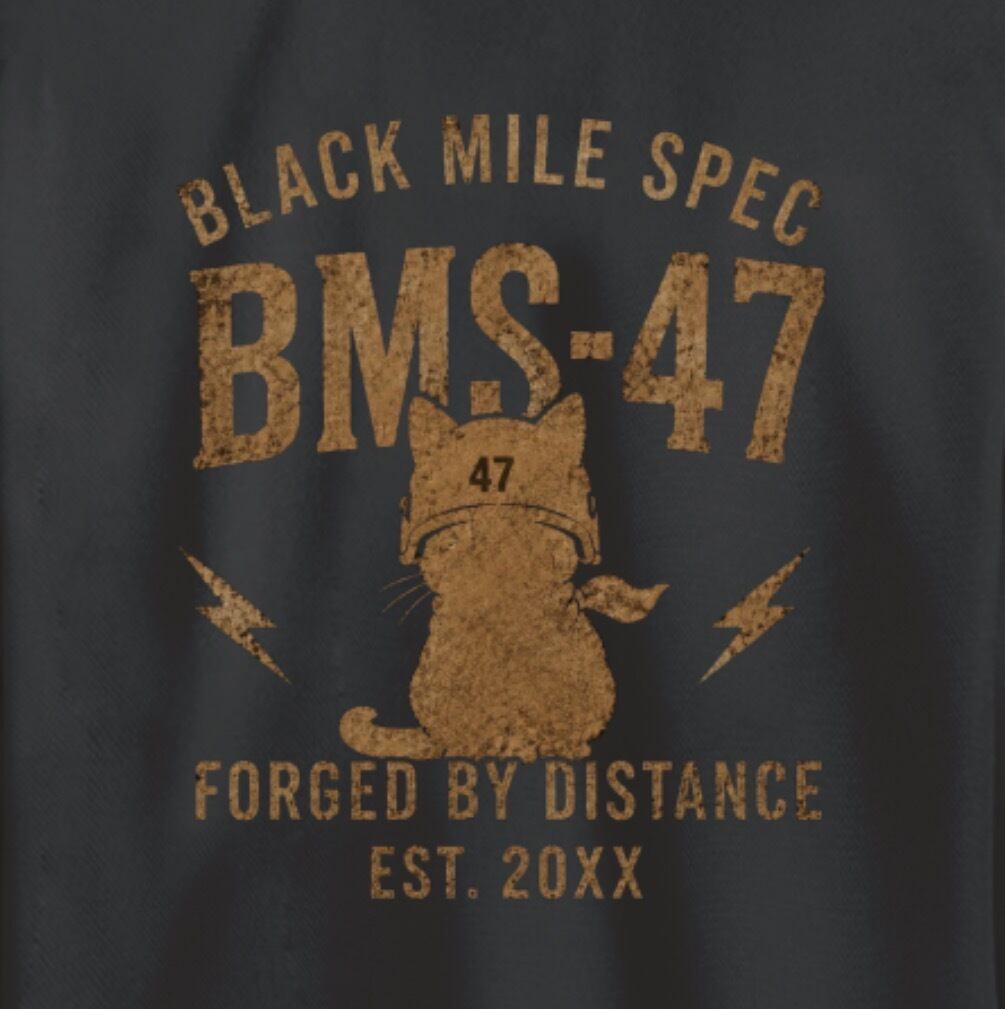 BMS-47 GARAGE CAT ドライロングスリーブポロシャツ