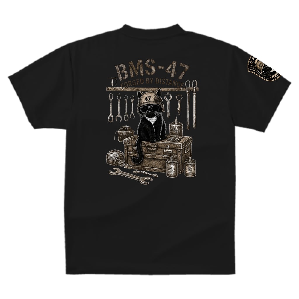 HANGAR TOOLS CAT TEE / 黒