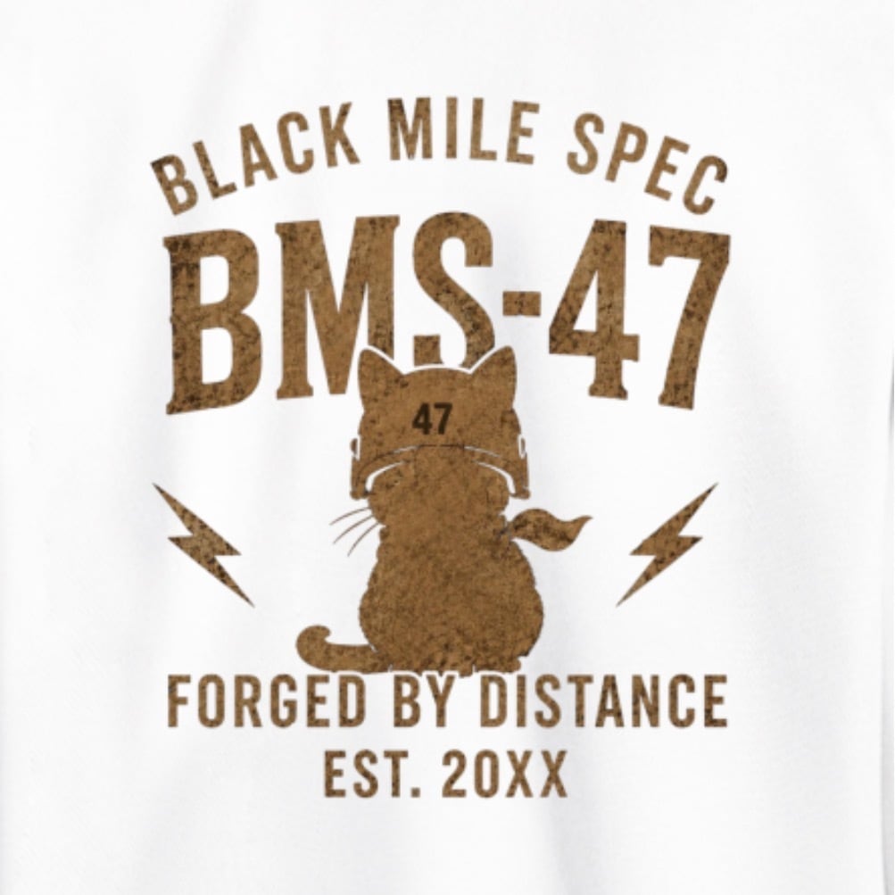 BMS-47 GARAGE CAT ドライロングスリーブポロシャツ
