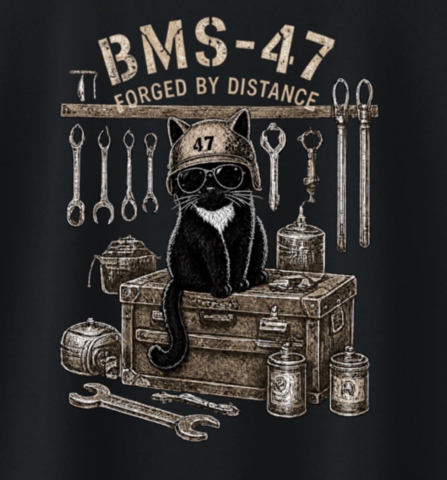 HANGAR TOOLS CAT TEE / 黒