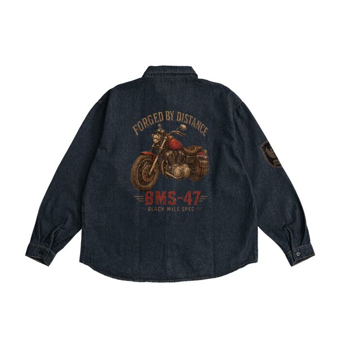 BMS-47 HIGH LINE UNIT 47 ROAD KEY DENIM SHIRT