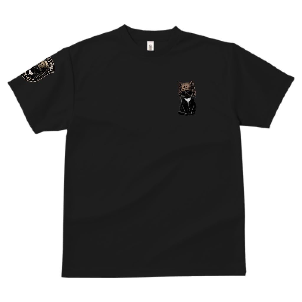 BMS-47 CLASSIC GARAGE CAT TEE/黒