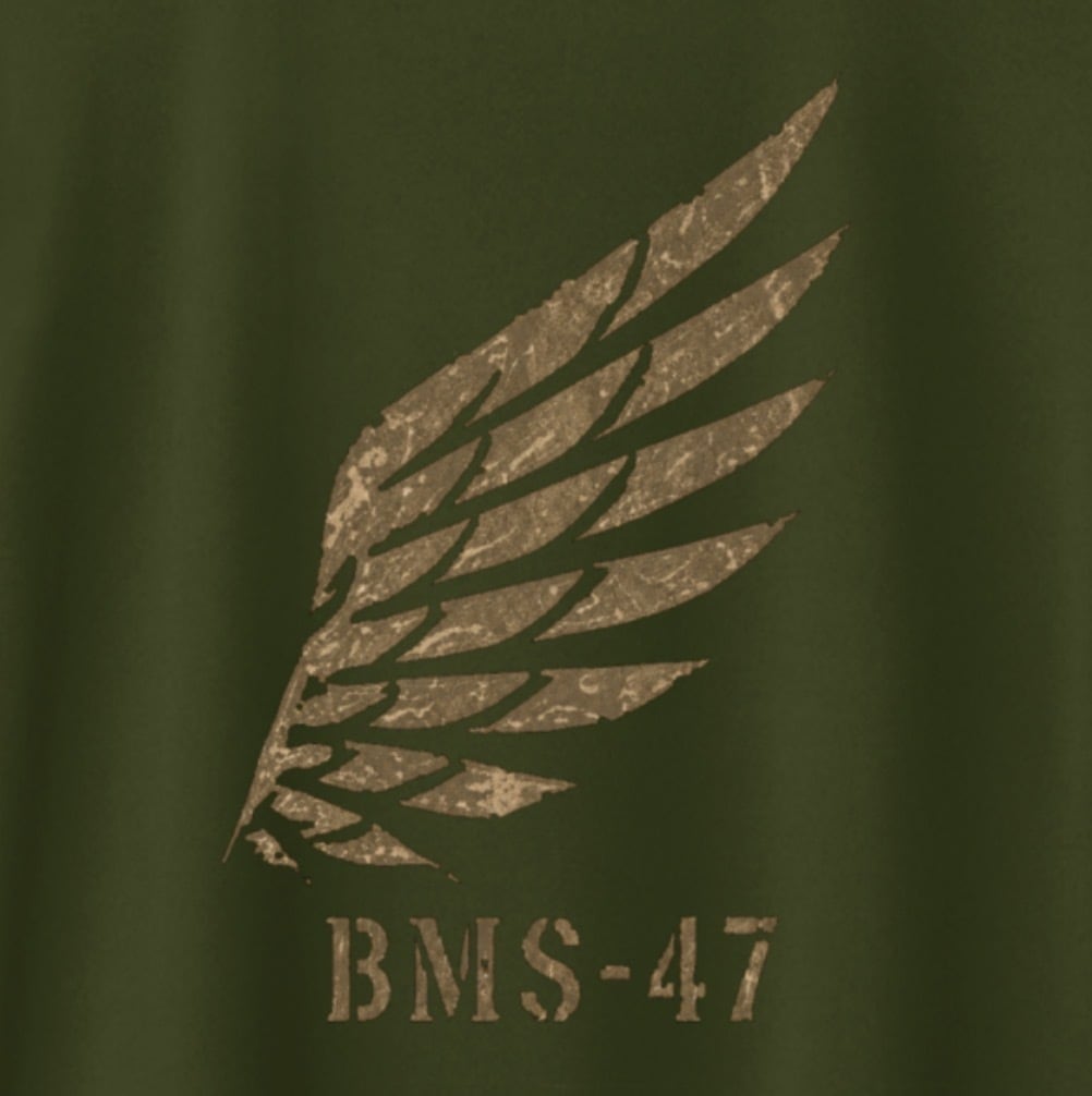 BMS-47 FORGED WING TEE / 緑