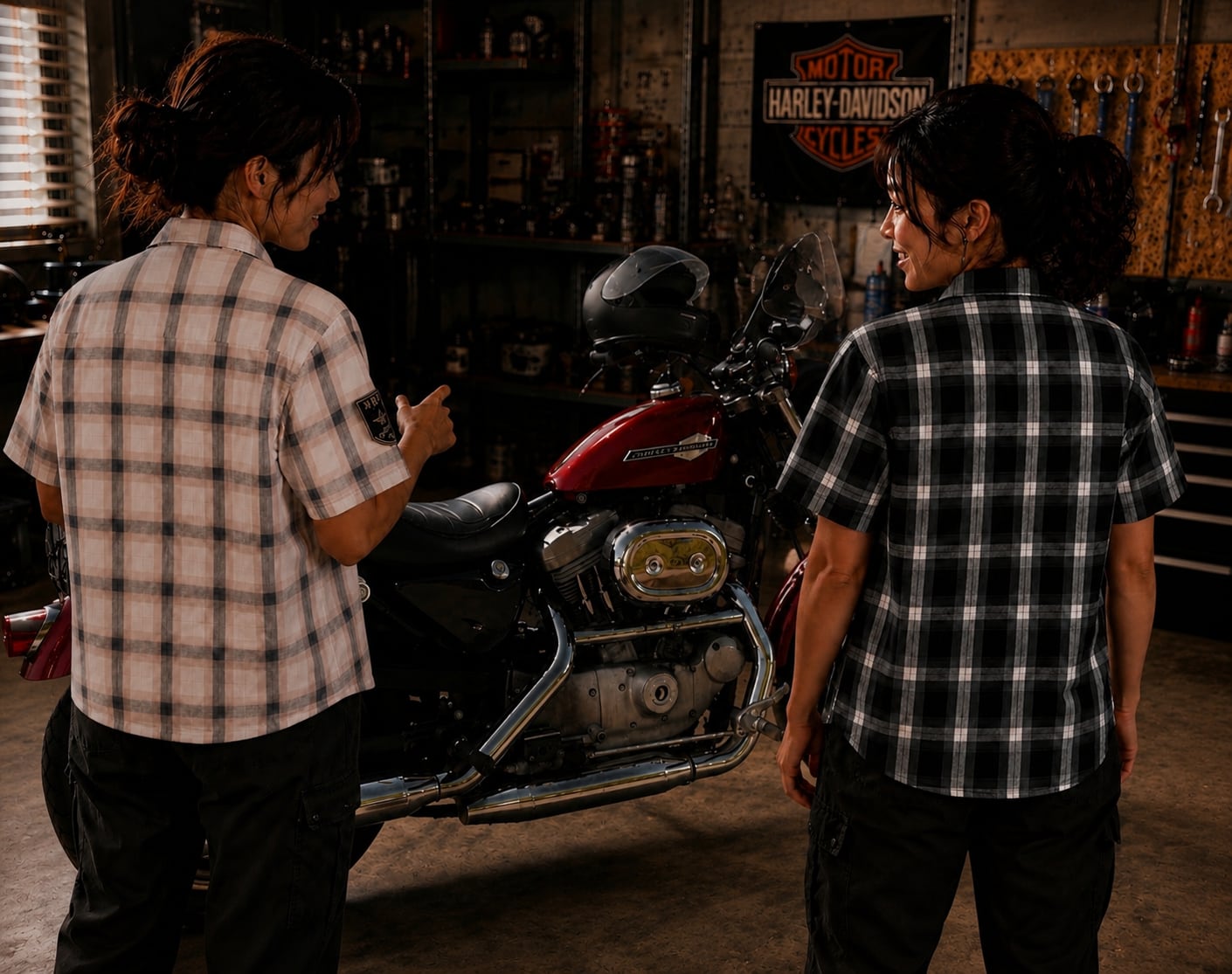 BMS-47 WORKING CHECK SHIRT/白