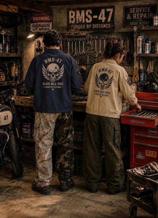 BMS-47 SKULL COACH JACKET/サンド