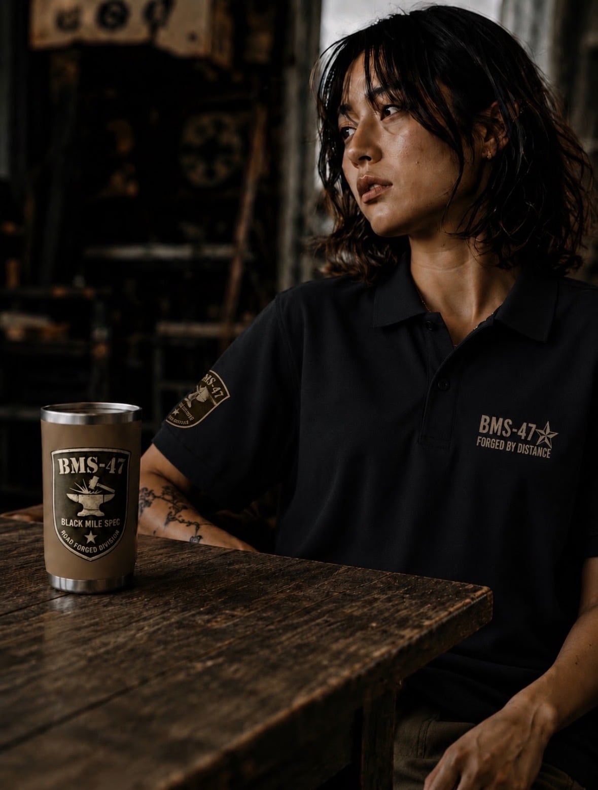 FORGED POLO / 黒