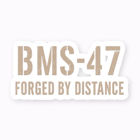 BMS-47 FORGED BY DISTANCE クリアステッカー