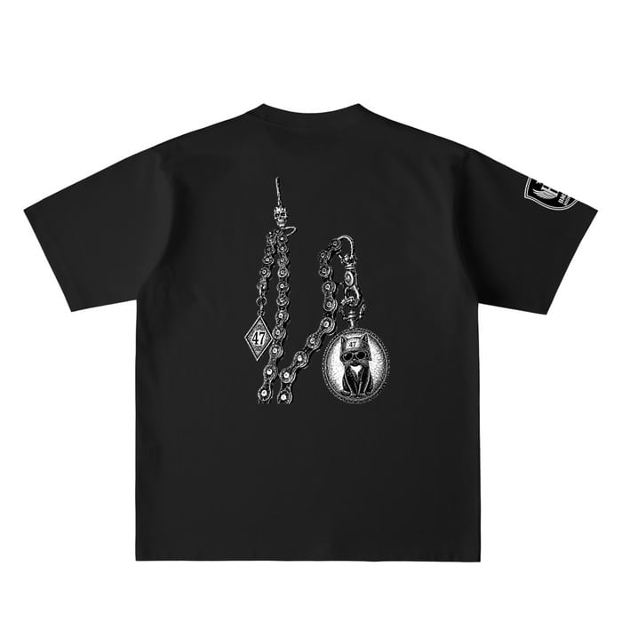 BMS-47 HIGH LINE 47 POCKET WATCH CAT TEE