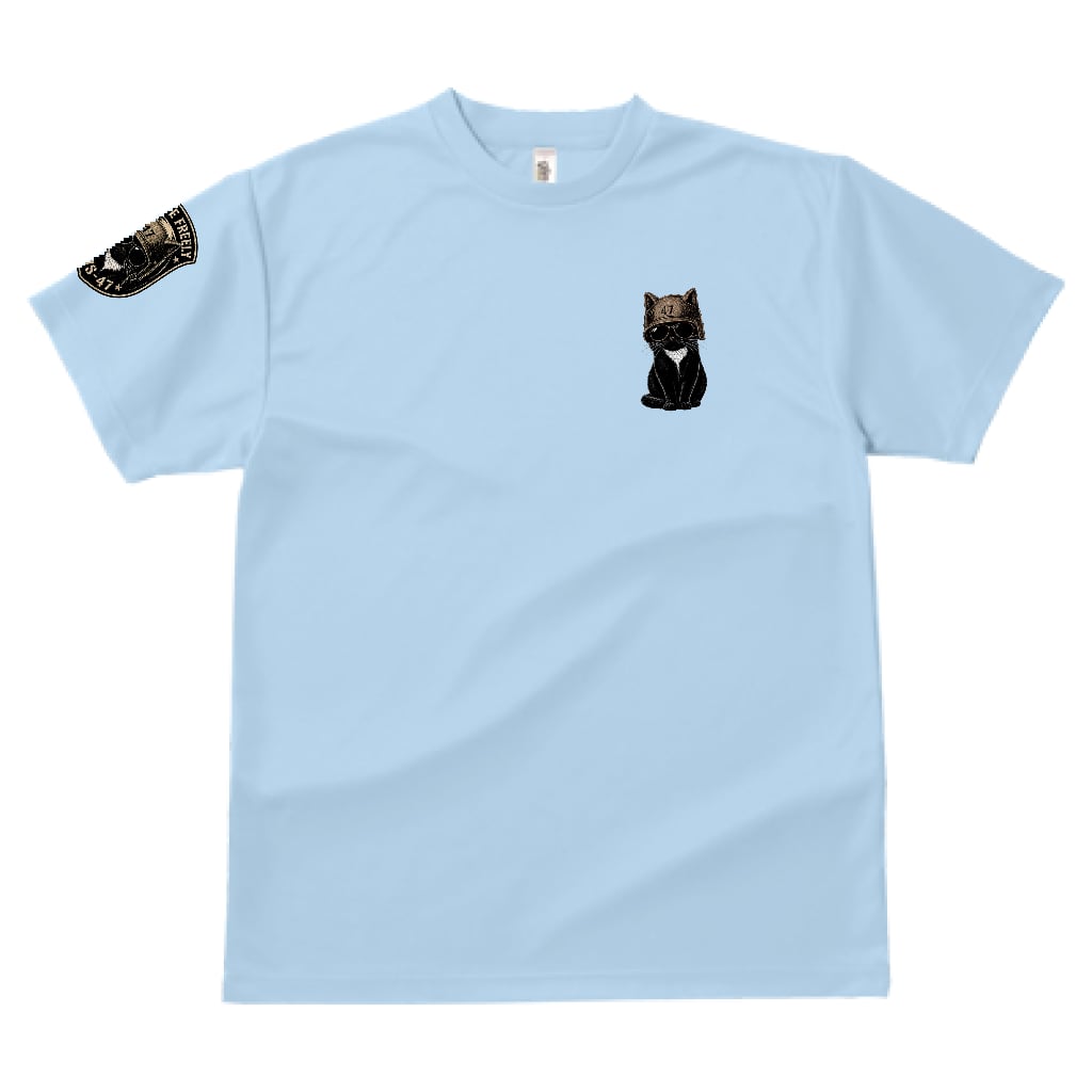BMS-47 CLASSIC GARAGE CAT TEE/水色