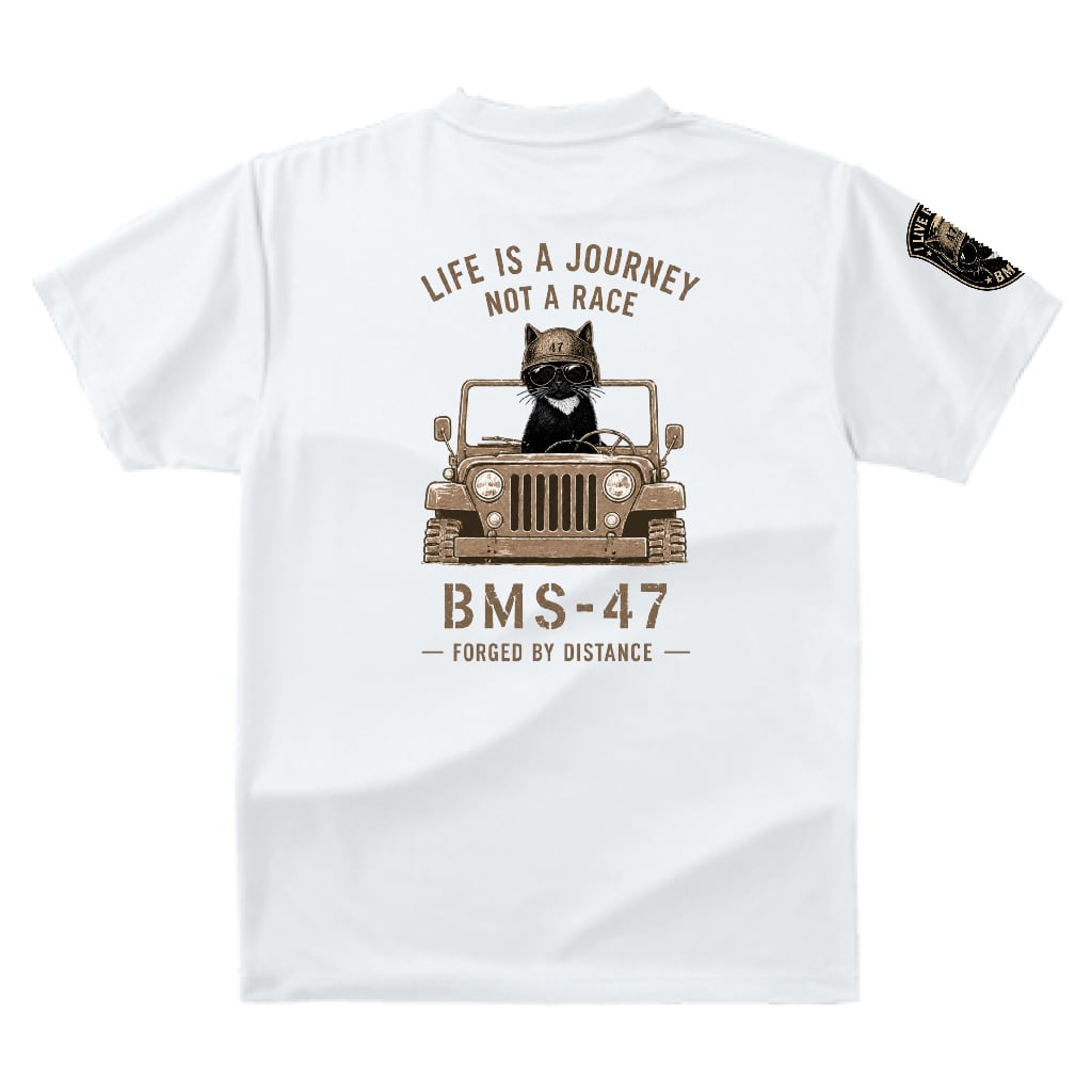 LIFE IS A JOURNEY” CAT DRIVER TEE/白