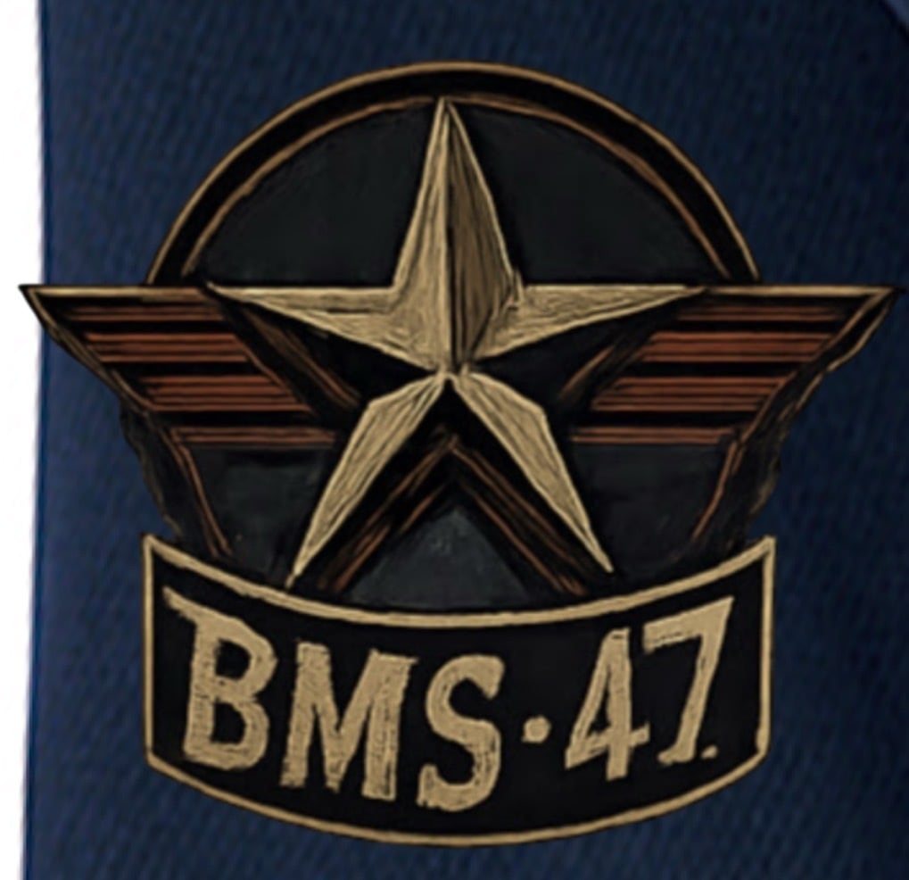 BMS-47 Live to Ride TEE/紺