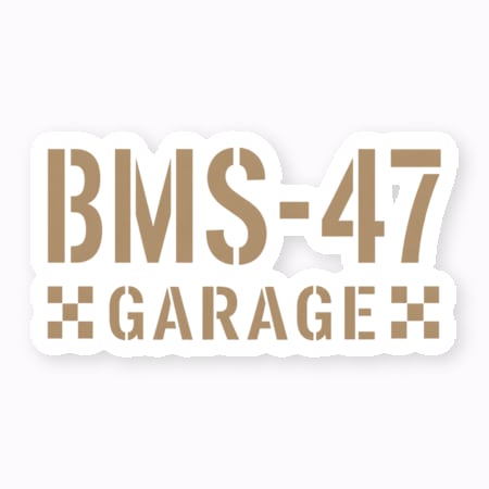 BMS-47 GARAGE CHECKER LOGO クリアステッカー