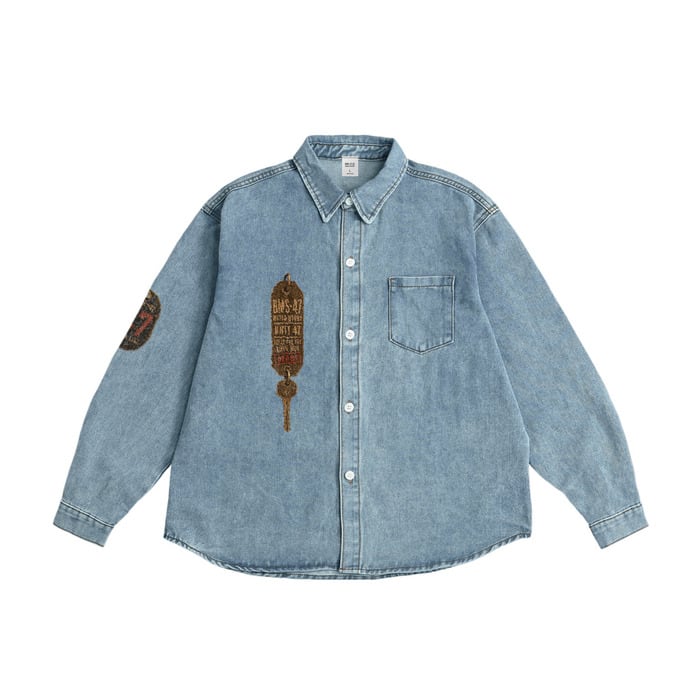 BMS-47 HIGH LINE NO SHORT WAY HOME DENIM SHIRT