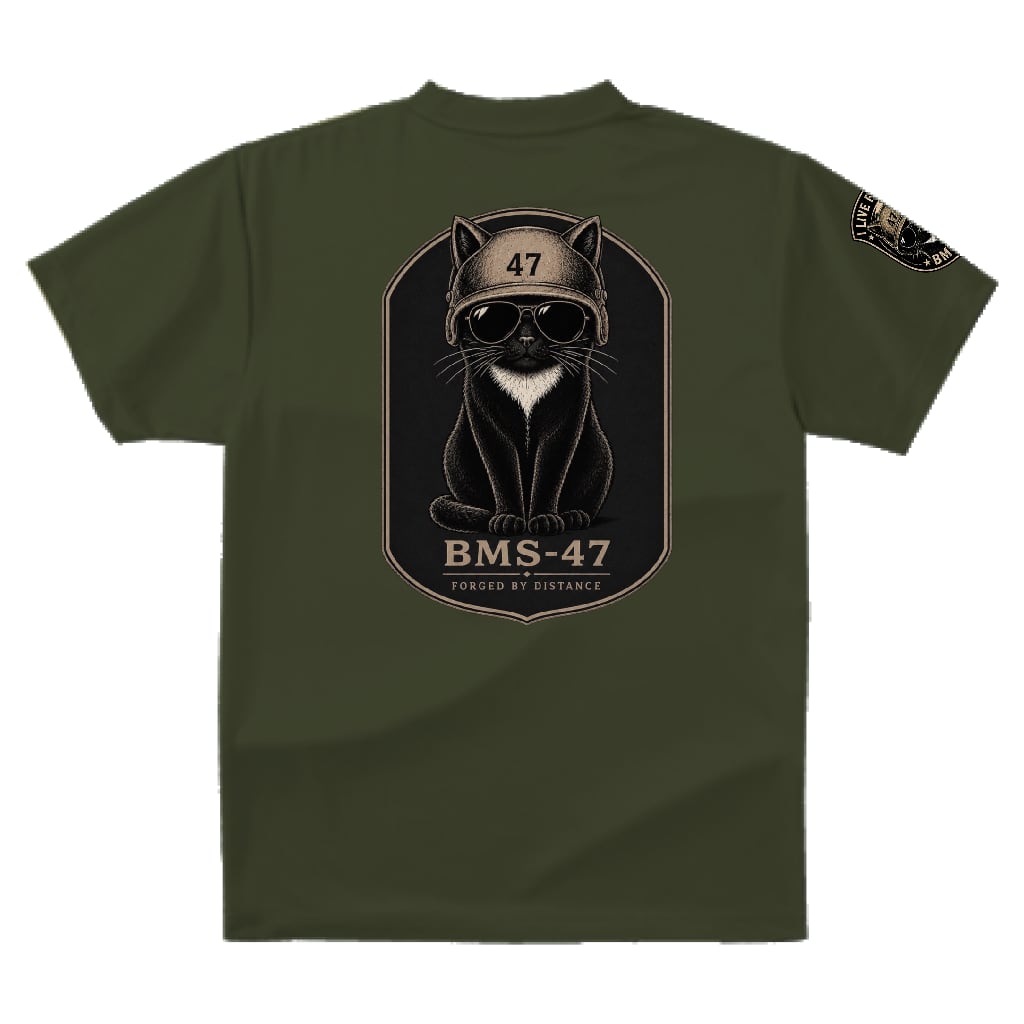 BMS-47 CLASSIC GARAGE CAT TEE/緑