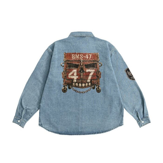 BMS-47 HIGH LINE SERVICE CART 47 DENIM SHIRT