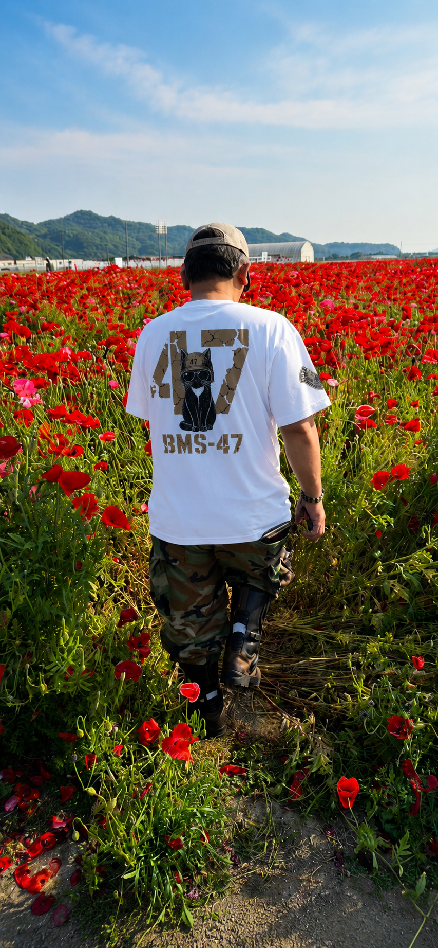 BMS-47 CAT 47 DRY TEE/白