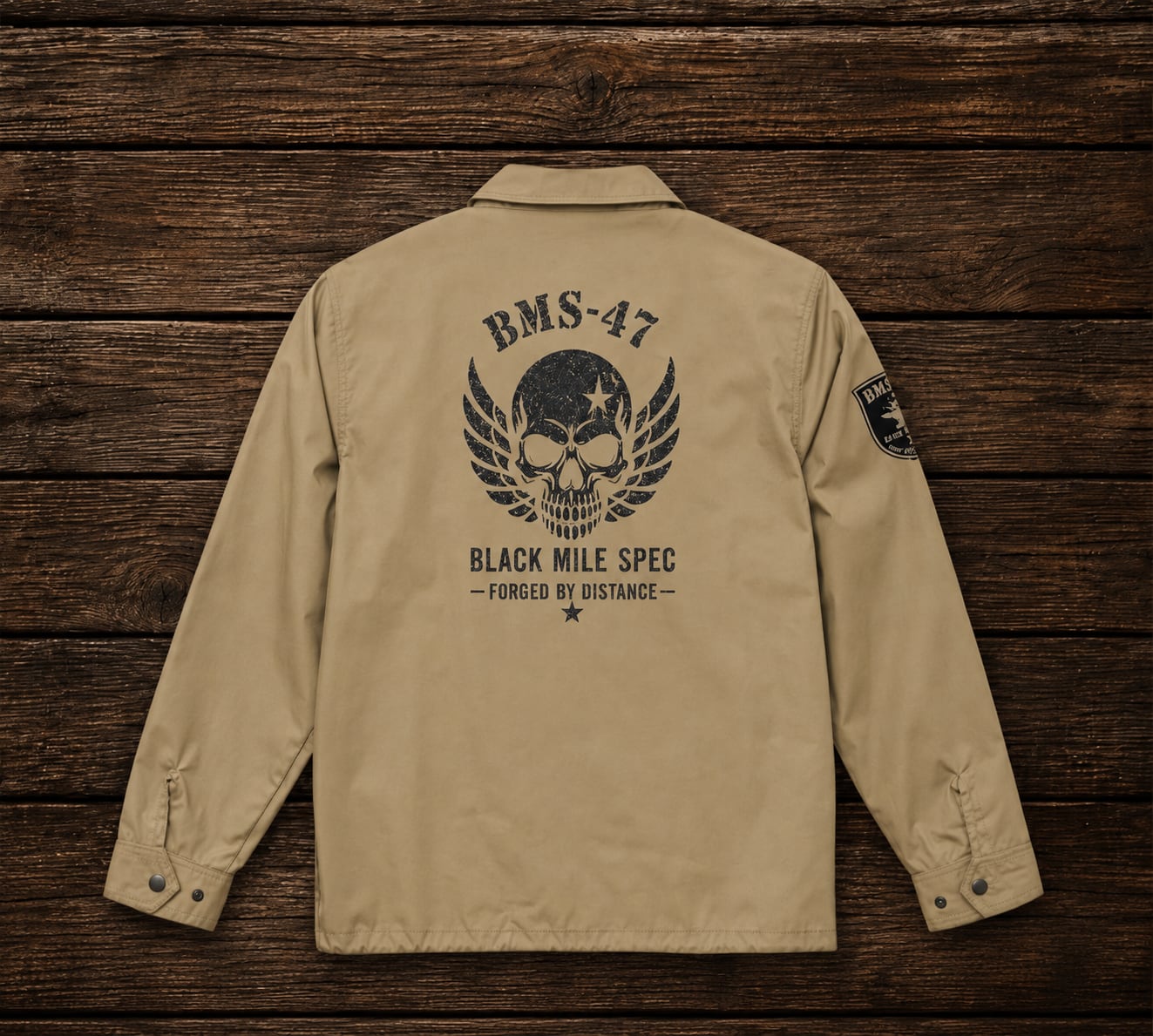BMS-47 SKULL COACH JACKET/サンド