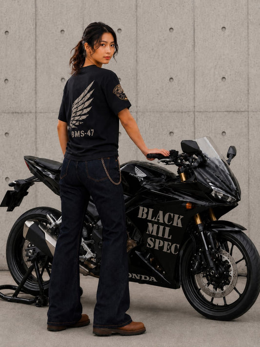 BMS-47 FORGED WING TEE / 黒