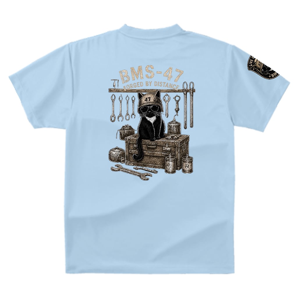 HANGAR TOOLS CAT TEE / 水色
