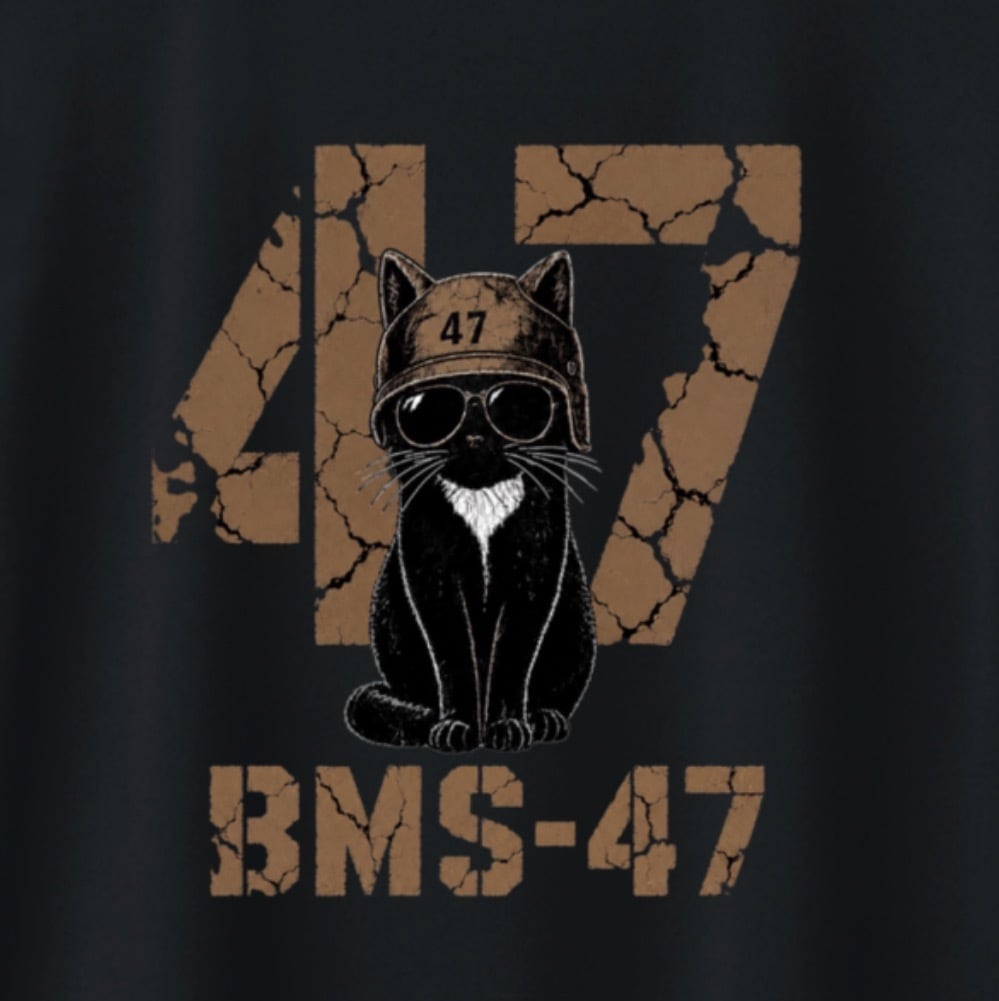 BMS-47 CAT 47 DRY TEE/黒