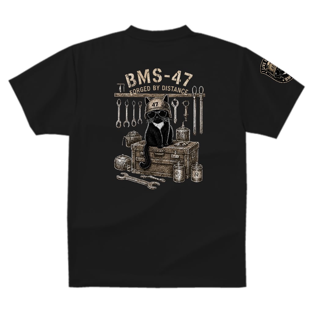 HANGAR TOOLS CAT TEE / 黒