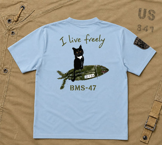 HANGAR LEGEND CAT TEE/ 水色