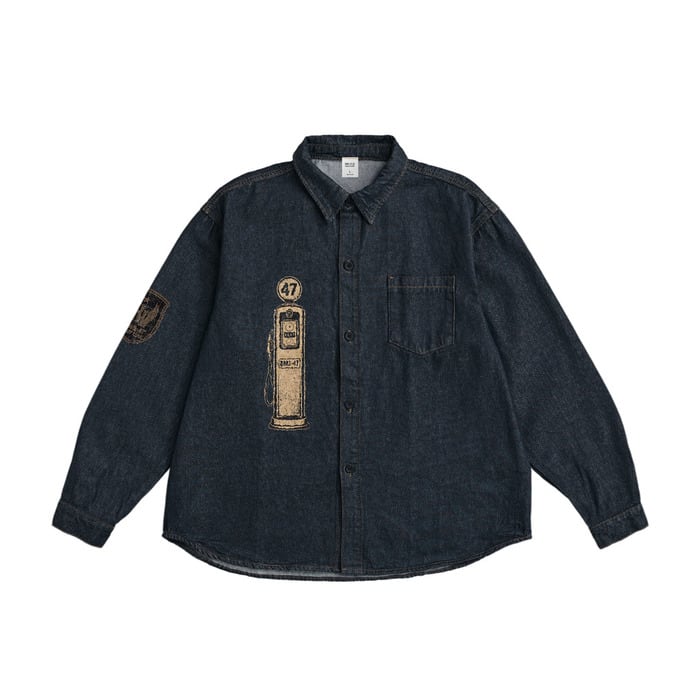 BMS-47 HIGH LINE LAST STOP SERVICE DENIM SHIRT