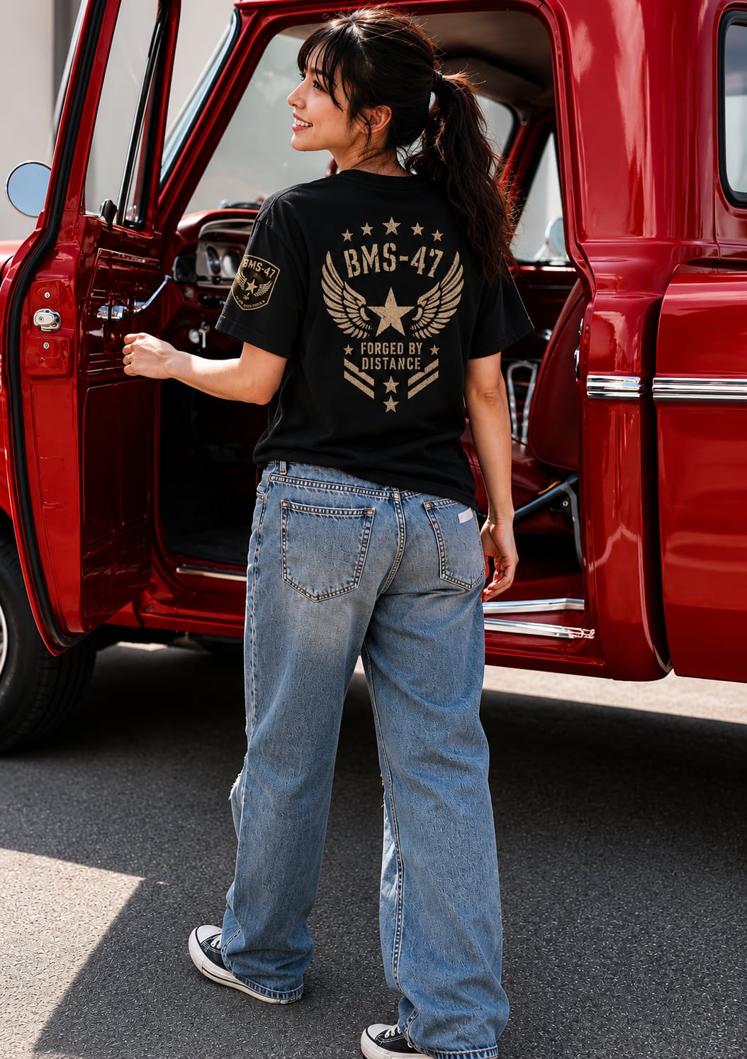 FORGED WING TEE / 黒/