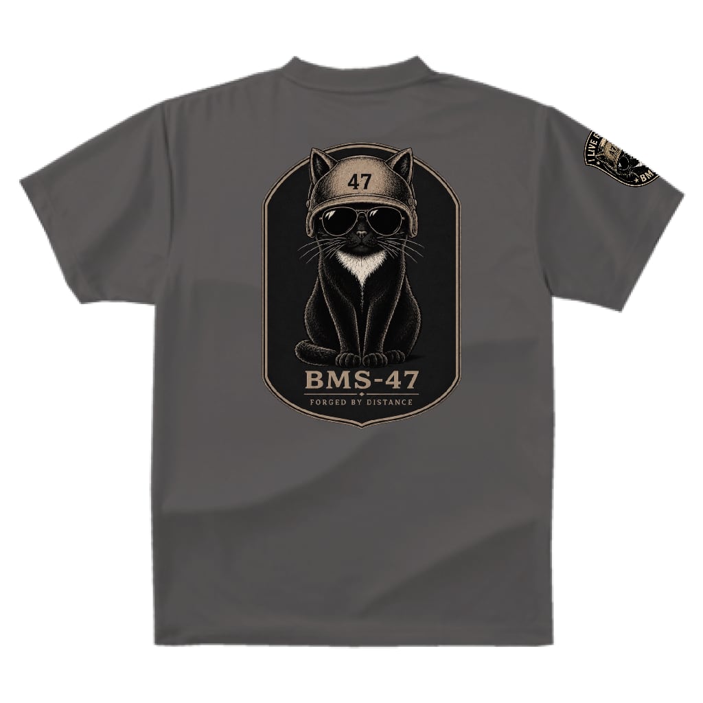 BMS-47 CLASSIC GARAGE CAT TEE/灰