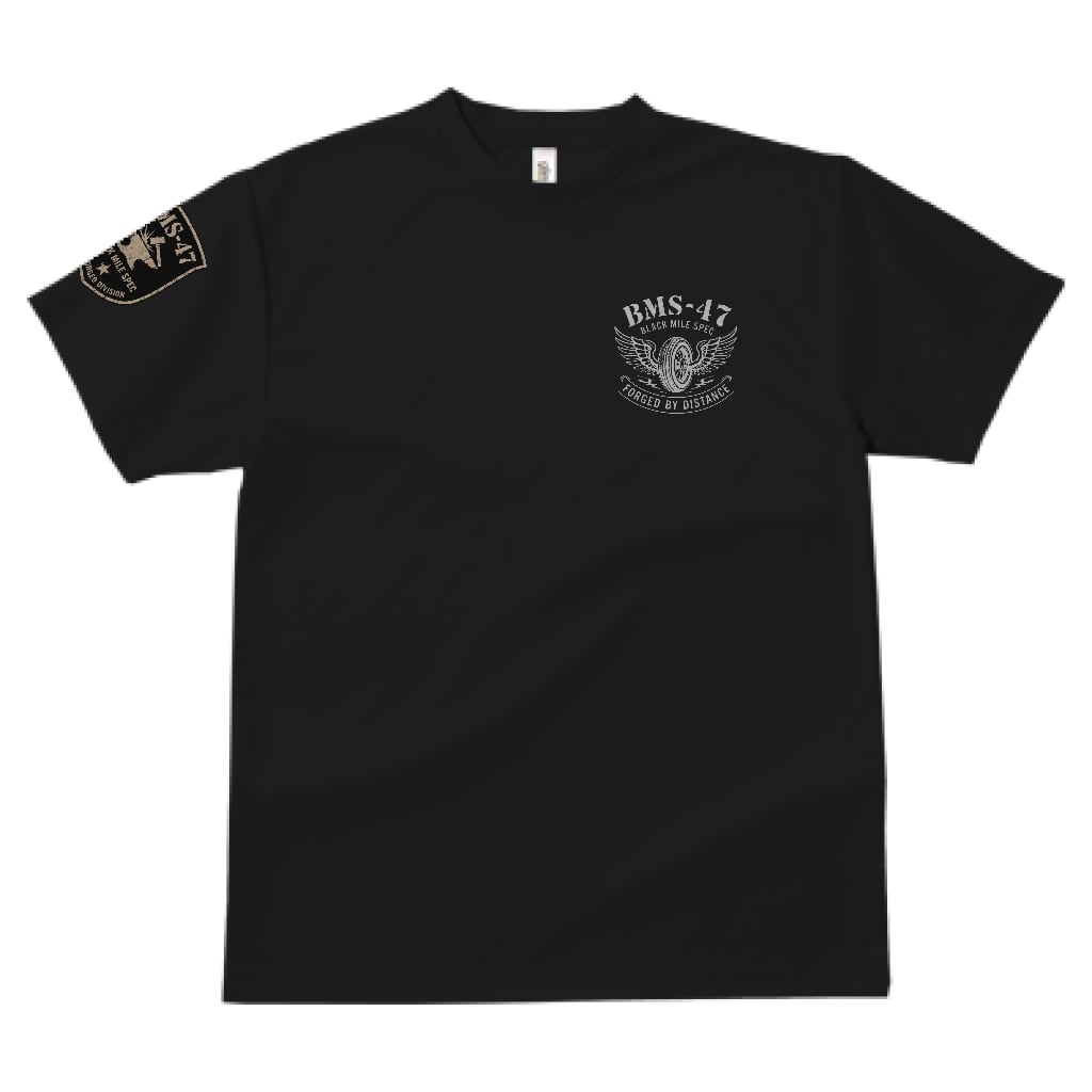 BMS-47 ROAD FORGED TEE / 「47」/黒
