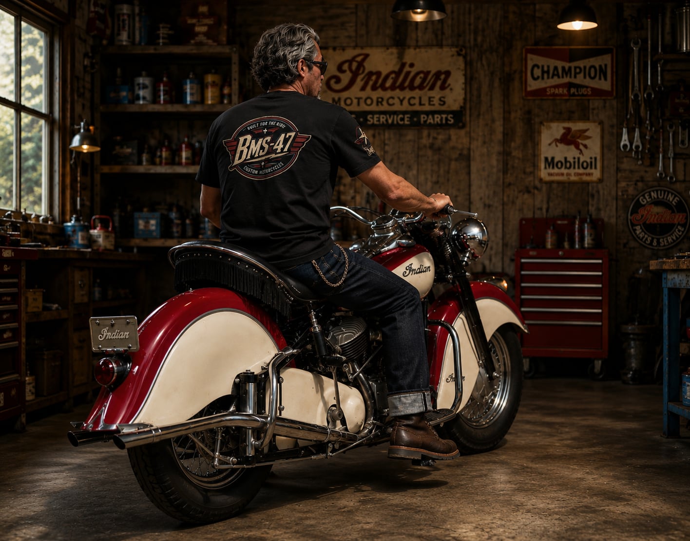 BMS-47 BUILT FOR THE ROAD TEE/黒