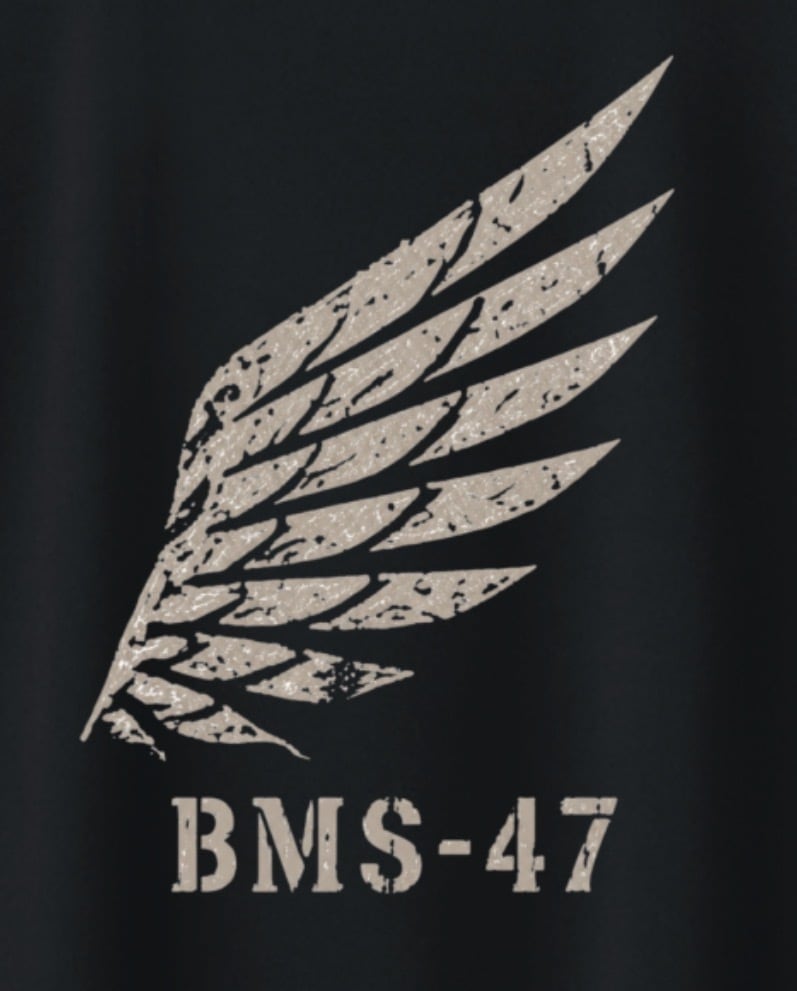 BMS-47 FORGED WING TEE / 黒