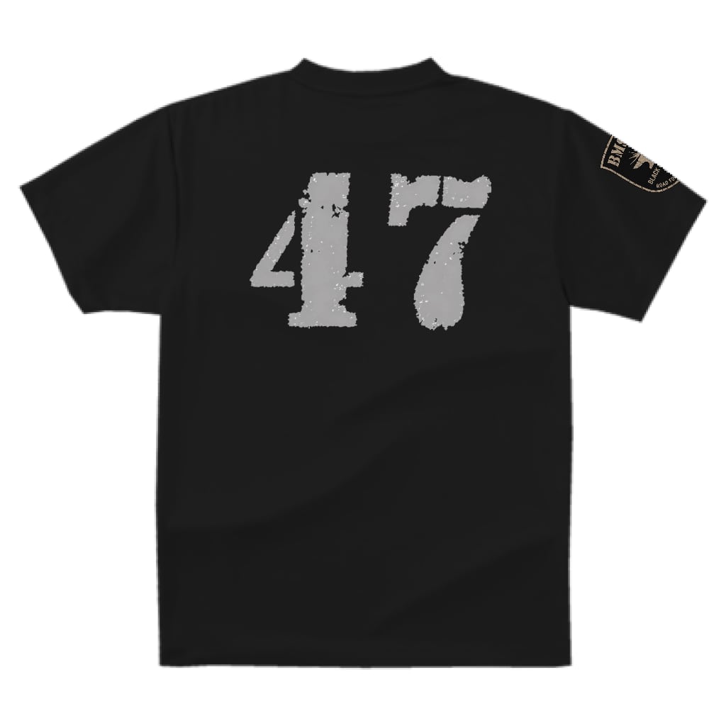 BMS-47 ROAD FORGED TEE / 「47」/黒