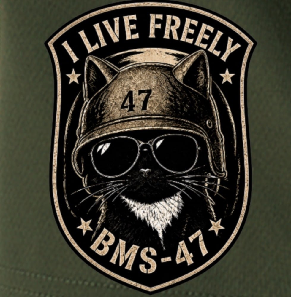 BMS-47 CLASSIC GARAGE CAT TEE/緑