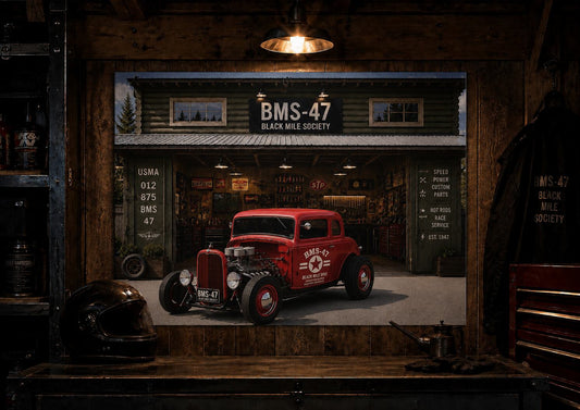 BMS-47 GARAGE COUPE A2 Poster