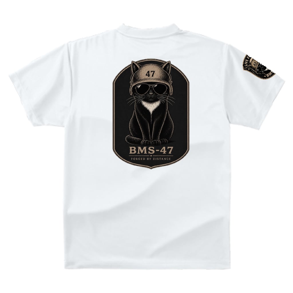 BMS-47 CLASSIC GARAGE CAT TEE/白