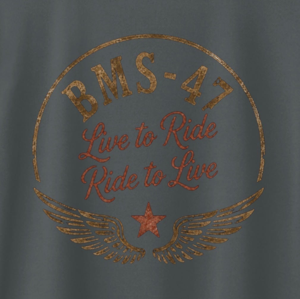 BMS-47 Live to Ride TEE/灰