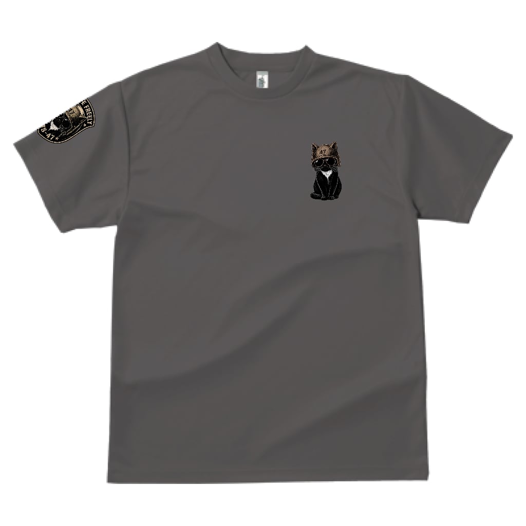 BMS-47 CLASSIC GARAGE CAT TEE/灰