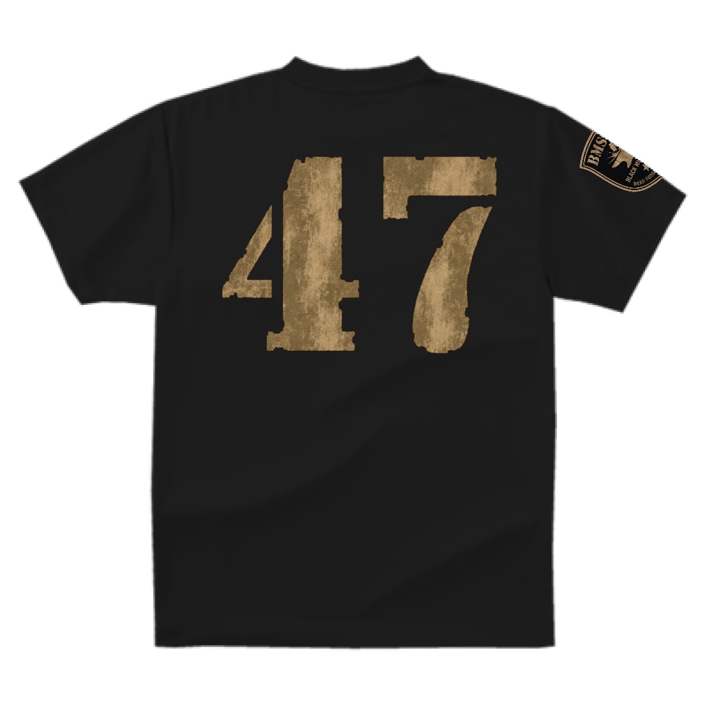 BMS-47 ROAD FORGED TEE / 「47」/黒