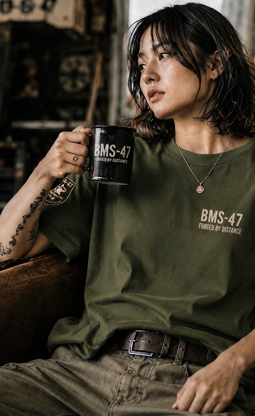 BLACK MILE SPEC TEE / 緑