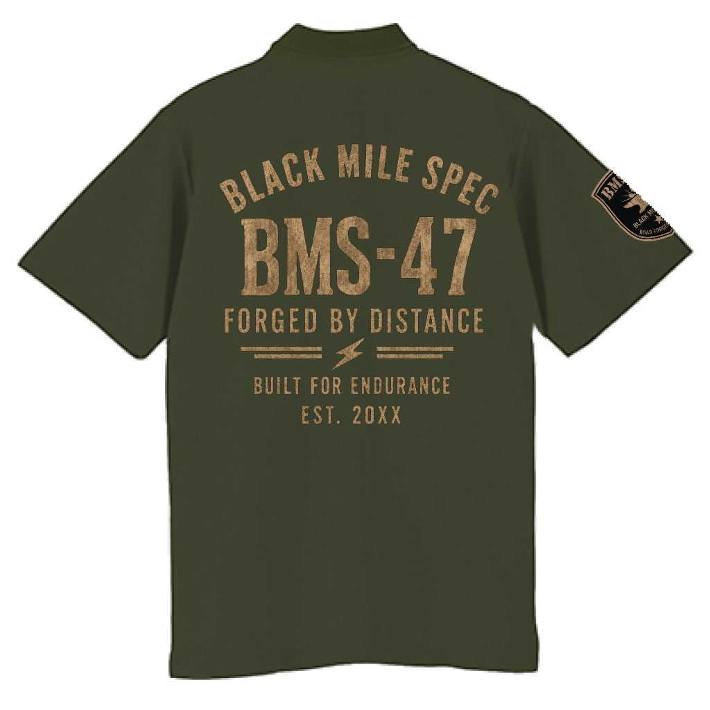 BMS-47 MILE MARK ドライポロシャツ