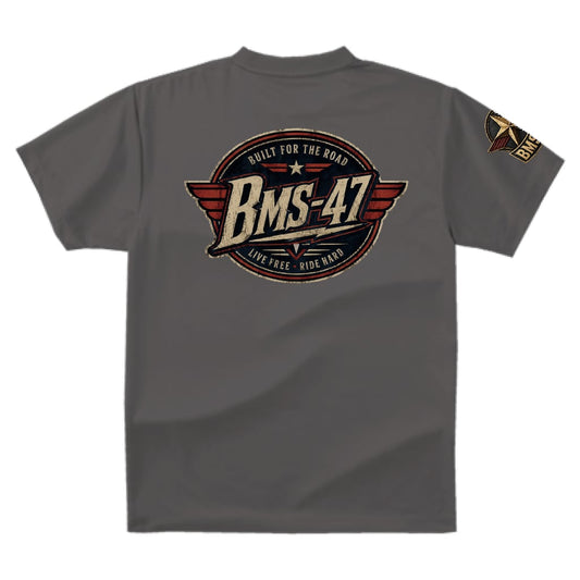 BMS-47 BUILT FOR THE ROAD TEE/灰