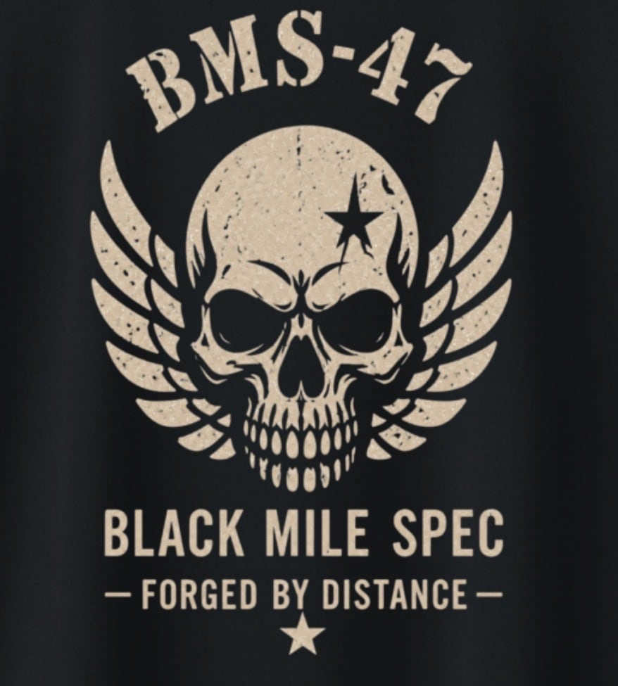 BLACK MILE SKULL TEE/ 黒