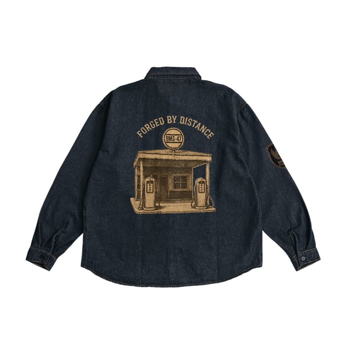 BMS-47 HIGH LINE LAST STOP SERVICE DENIM SHIRT