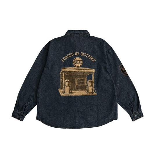 BMS-47 HIGH LINE LAST STOP SERVICE DENIM SHIRT
