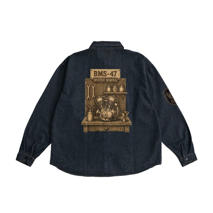 BMS-47 HIGH LINE BENCH BUILT MOTOR WORKS DENIM